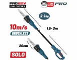 BORMANN Pro BBP4220 Τηλεσκοπικό Κονταροπρίονο Μπαταρίας 21V,Λάμα 20cm,Αυτόματη Λίπανση,Βαλίτσα,SOLO - Chain Saws - Secateurs - Sharpening
