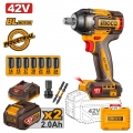 Μπουλονόκλειδο Κρουστικό Μπαταρίας 42V Li-Ion 600-750Nm - Μπουλονόκλειδα - Καστάνιες