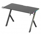 POWERTECH gaming γραφείο PT-1498 με RGB φωτισμό, 120x60x75cm, μαύρο - Easels - Work Benches - Transport Trolleys