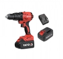 ΔΡΑΠ/ΔΟ ΚΡΟΥΣΤΙΚΟ BRUSHLESS 2Χ4Ah + ΤΣΑΝΤΑ 18V 120NM YT-8277915 - Drill screwdriver / Diamond drill bits
