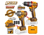 Εργαλεία Compact Μπαταρίας 20V Li-Ion Σετ 2 τεμ. - Set Cordless Tools