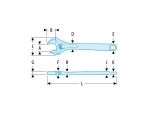 Facom - Chrome french wrench 155mm  - Wrenches
