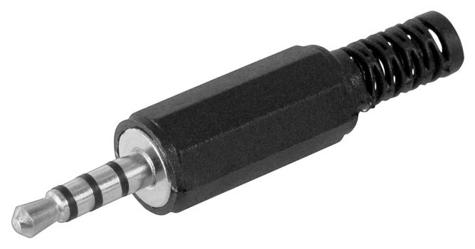 GOOBAY βύσμα 3.5mm 11578, 4 contacts, πλαστικό, μαύρο, 10τμχ - Cables - Adapters