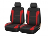 Auto GS - Fabric Covers Super Sport All In One Black Red 4 Pieces Pair Front 11614 - Cases - Stands - Covers
