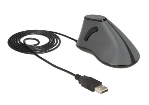DELOCK Εργονομικό Vertical Mouse, Οπτικό, ενσύρματο, 5 buttons - Περιφερειακά PC