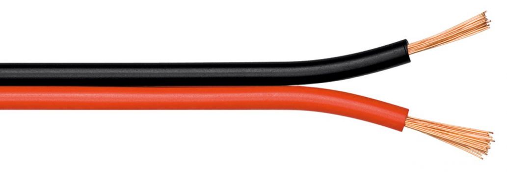 GOOBAY καλώδιο ήχου 2x 0.75 mm² 15022, CCA, 100m, μαύρο & κόκκινο - Cables - Adapters