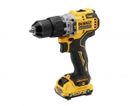 DeWALT - Brushless 12V Impact Drill with 2 XR Li-Ion 2.0Ah Batteries - Drill screwdriver / Diamond drill bits