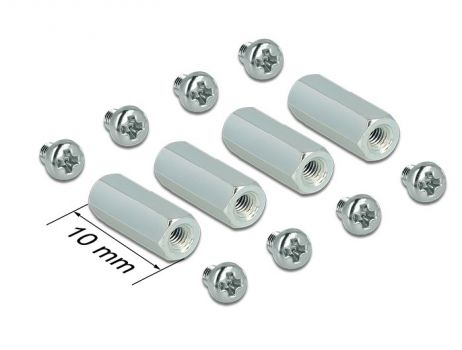 DELOCK Mounting Kit για Raspberry Pi, 10mm - Περιφερειακά PC
