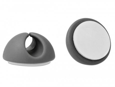 DELOCK Οργανωτής καλωδίων σιλικόνης 18291, 6.5mm, γκρι-λευκό, TPR 6τμχ - Cables - Adapters