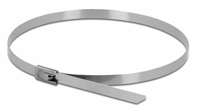 DELOCK μεταλλικός σφιγκτήρας καλωδίων 18768, 300x4.6mm, 10τμχ - Cables - Adapters