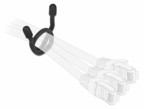 DELOCK Δεματικά καλωδίων 18972, εύκαμπτα, 250x4mm, χρωματιστά, 10τμχ - Cables - Adapters