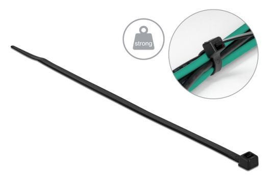 DELOCK Δεματικά καλωδίων 19561, 300x4.8mm, μαύρα, 100τμχ - Cables - Adapters