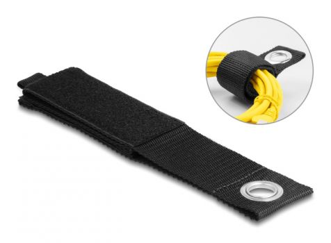 DELOCK ιμάντες τύπου Velcro 19573, 50.8 x 5cm, μαύρος, 5τμχ - Cables - Adapters