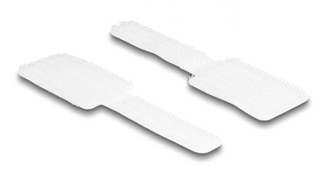 DELOCK δεματικά καλωδίων τύπου Velcro 19587, 9 x 2.4cm, λευκό, 10τμχ - Cables - Adapters