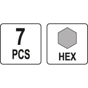 ΜYTΕΣ ΣΕΤ ALLEN 7 ΤΕΜ YT-0412 - Bits screw driving