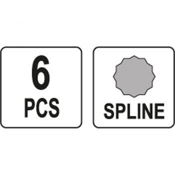 ΜYTΕΣ ΣΦΗΝΑΣ ΣΕΤ 6 ΤΜΧ. YT-0414 - Bits screw driving