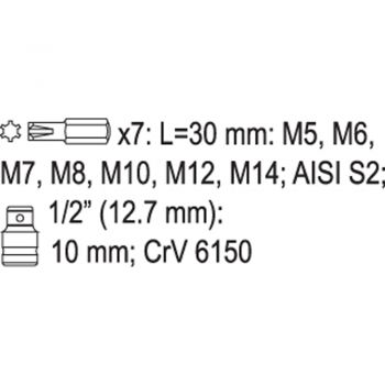 ΜYTΕΣ RIBE ΣΕΤ 8 ΤΜΧ YT-0418 - Bits screw driving