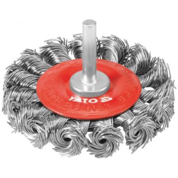 ΣΥΡΜΑΤΟΒΟΥΡΤΣΑ ΠΛΑΚΕ ΚΟΤΣΙΔΑ ΔΡΑΠ 75mm YT-4759 - Grinding Wheels - Wire Brushes
