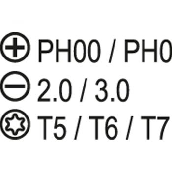 ΚΑΤΣΑΒΙΔΙ ΗΛΕΚΤΡΟΝΙΚΩΝ  ΣΕΤ 7ΤΜΧ.  YT-25863 - Screwdrivers