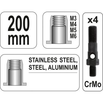 ΠΡΙΤΣΙΝΑΔΟΡΟΣ ΣΠΕΙΡΩΜΑΤΩΝ 200mm YT-36140 - Hand Tackers - Rivets