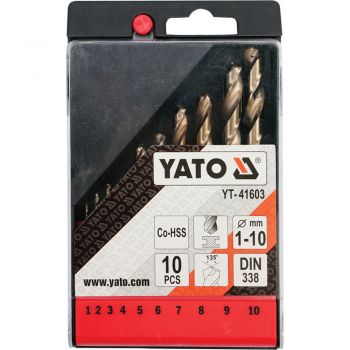 ΤΡΥΠΑΝΙΑ ΚΟΒΑΛΤΙΟΥ ΣΕΤ 10ΤΜΧ (1-10) YT-41603 - Drills - Needles - Chisels 