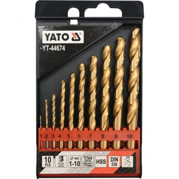 ΤΡΥΠΑΝΙΑ ΤΙΤΑΝΙΟΥ ΣΕΤ 10 ΤΜΧ. YT-44674 - Drills - Needles - Chisels 
