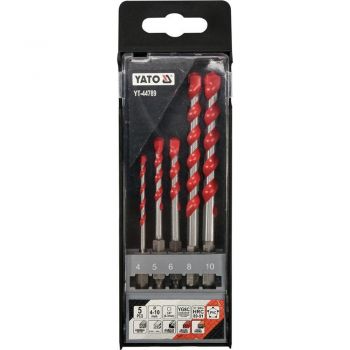ΤΡΥΠΑΝΙA UNIVERSAL HEX ΣΕΤ 5 ΤΜΧ 4-10ΜM  YT-44789 - Drills - Needles - Chisels 