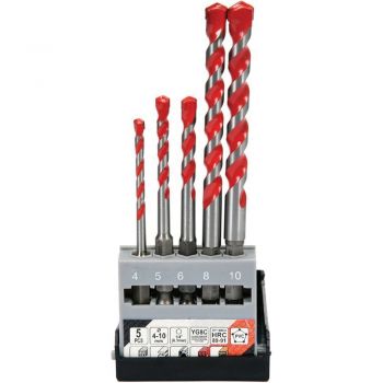 ΤΡΥΠΑΝΙA UNIVERSAL HEX ΣΕΤ 5 ΤΜΧ 4-10ΜM  YT-44789 - Drills - Needles - Chisels 