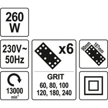 ΤΡΙΒΕΙΟ YATO 260W YT-82230 - Sanders