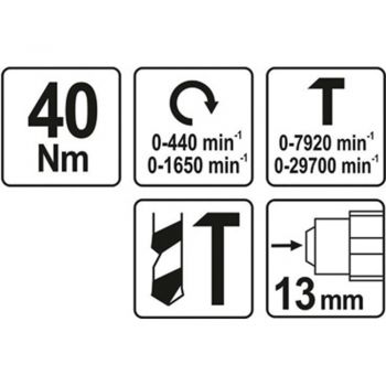 ΔΡΑΠΑΝΟΚΑΤΣΑΒΙΔΟ ΜΠΑΤΑΡΙΑΣ ΣΩΜΑ 18V 2Ah YT-82789 - Drill screwdriver / Diamond drill bits