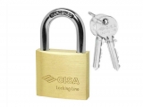 Cisa - Brass padlock with 2 heavy duty keys 22010-20 - Safe deposit boxes -Security Locks - Padlocks