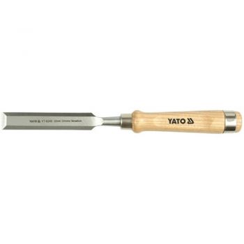 YATO ΣΚΑΡΠΕΛΟ ΞΥΛΙΝΗ ΛΑΒΗ CrV - 18.0MM-ΔΙΑΜΕΤΡΟΣ - Σκαρπέλα - Ροκάνια - Λείανση