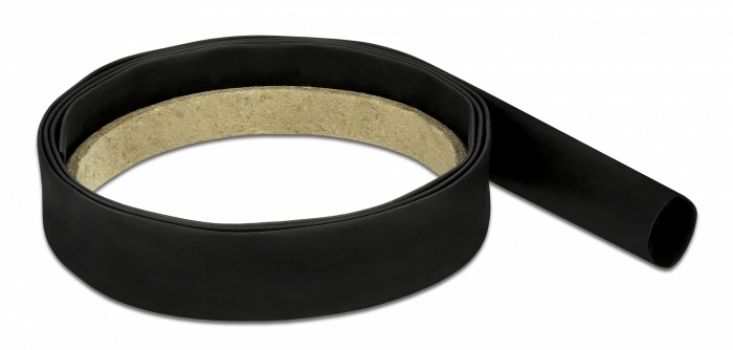 DELOCK Θερμοσυστελλόμενο μονωτικό για καλώδια 20659, 1mx12mm, 4:1 μαύρο - Cables - Adapters