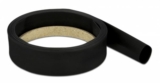 DELOCK Θερμοσυστελλόμενο μονωτικό για καλώδια 20668, 2mx16mm, 4:1 μαύρο - Cables - Adapters