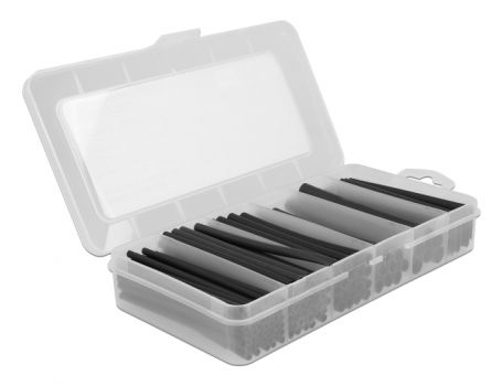 DELOCK Θερμοσυστελλόμενο μονωτικό για καλώδια 20734, 4:1 & 3:1, 116τμχ - Cables - Adapters