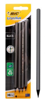 BIC μολύβι γραφίτη 216896016 Evolution, εξάγωνο, HB, μαύρο, 4τμχ - Office Supplies