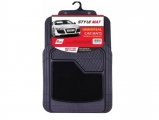 Auto GS - Car Matters Style Mat Rubber with carpet Black 4 pcs 21706 - Caps - Mats