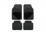 Auto GS - Car Matters Style Mat Rubber with carpet Black 4 pcs 21706 - Caps - Mats