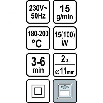 ΠΙΣΤΟΛΙ ΘΕΡΜΟΚΟΛΛΑΣ 11MM 15(100)W STHOR 73052 - Heatguns/Hot glue tools - Soldering Iron