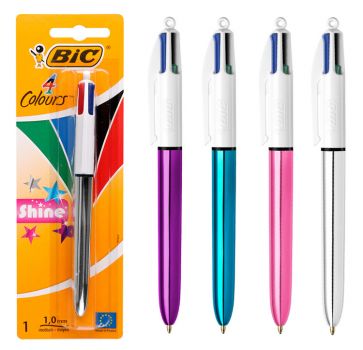 BIC στυλό διαρκείας 4 Colours 9038144 με μύτη 1mm, 4 χρώματα - Office Supplies
