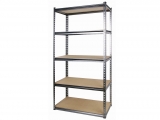 Tactix - Steel shelving unit, with 5 board shelves - Shelves
