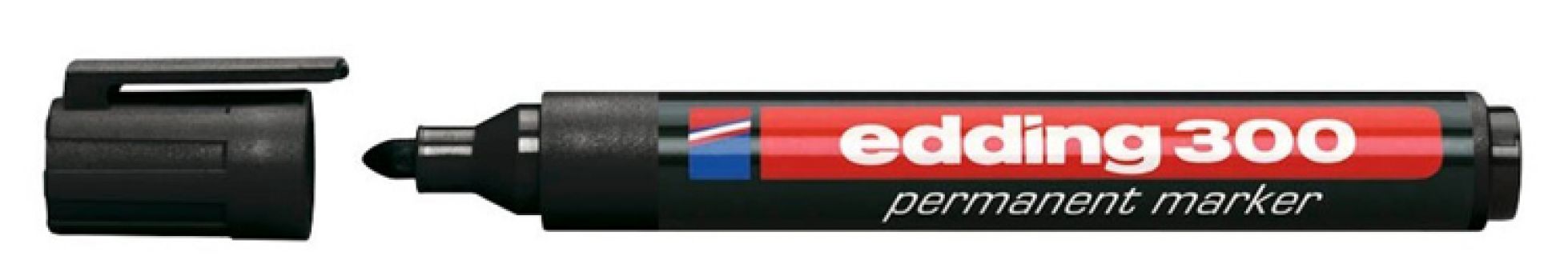 EDDING ανεξίτηλος μαρκαδόρος 300, 1.5-3mm, επαναγεμιζόμενος, μαύρος - Office Supplies