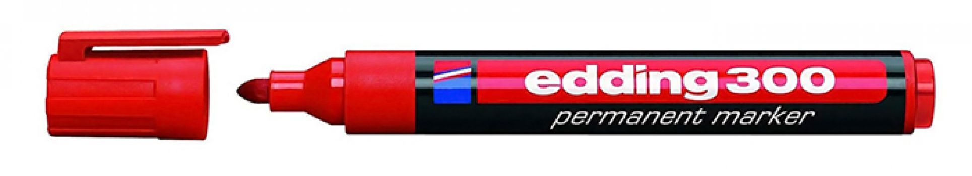 EDDING ανεξίτηλος μαρκαδόρος 300, 1.5-3mm, επαναγεμιζόμενος, κόκκινος - Office Supplies