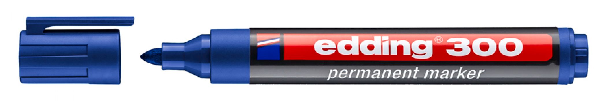 EDDING ανεξίτηλος μαρκαδόρος 300, 1.5-3mm, επαναγεμιζόμενος, μπλε - Office Supplies