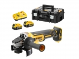 DeWALT - Angle Wheel 125mm 18V XR Brushless & 2 x 5.0Ah - Angle Grinders