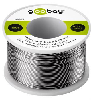 GOOBAY σύρμα συγκόλλησης 40850 Φ0.56mm, χωρίς μόλυβδο, 100γρ, 1τμχ - Heatguns/Hot glue tools - Soldering Iron