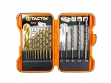 Tactix - Σετ Τρυπάνια Σιδήρου Τιτανίου και δομικών υλικών 17τμχ - Set Εργαλείων