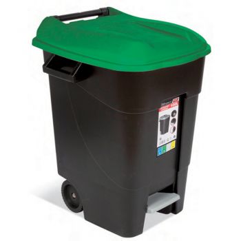 TAYG ECO ΚΑΔΟΣ 100 ΛΙΤΡΩΝ ΜΕ ΠΕΝΤΑΛ ΚΑΙ ΡΟΔΕΣ - ΓΚΡΙ-ΧΡΩΜΑ - Garden bins