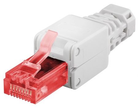 GOOBAY βύσμα RJ45 CAT 6 UTP 44738, tool-free, λευκό - Καλώδια - Αντάπτορες