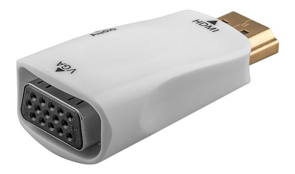 GOOBAY αντάπτορας HDMI σε VGA & 3.5mm 44793, 1080p, λευκός - Cables - Adapters